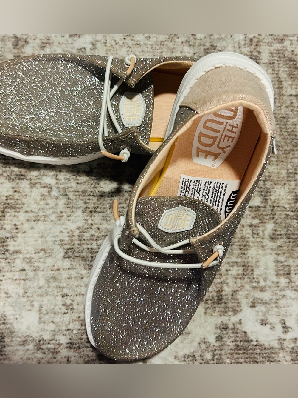 Hey dude Wendy glitter shoes